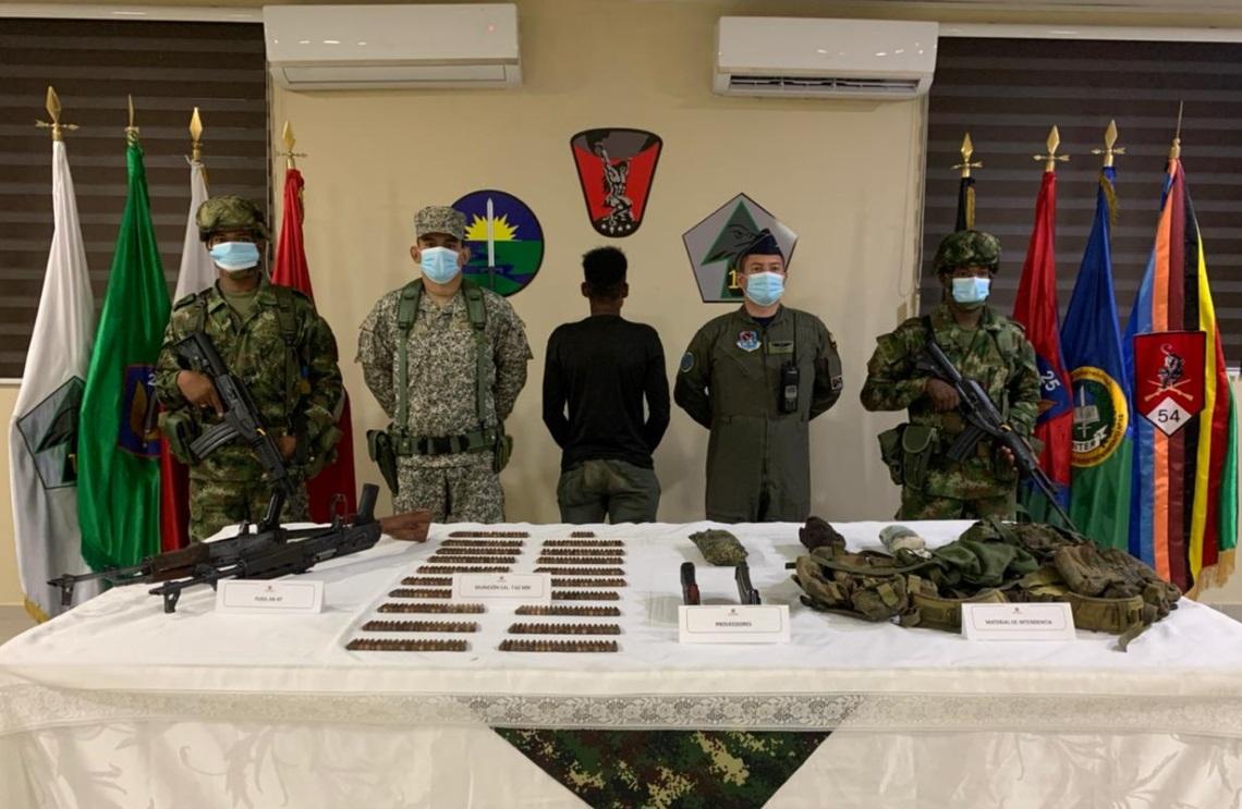 Siete integrantes del GAO ELN se entregaron voluntariamente al Ejército Nacional en Bojayá, Chocó