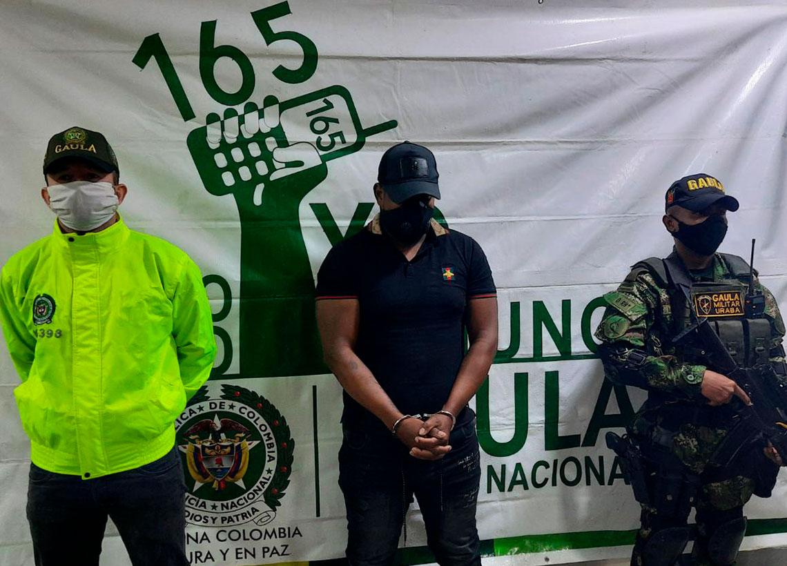 Ejército y Policía capturaron en Medellín a alias Juancho, cabecilla de finanzas del Clan del Golfo