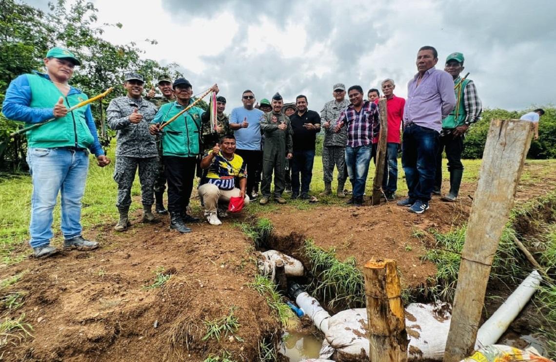 Acueducto para resguardo indígena en Coyaima, gracias a su Fuerza Aeroespacial Colombiana