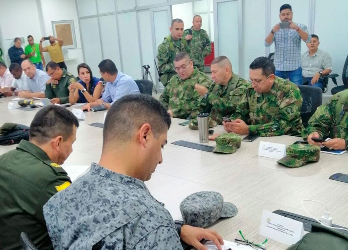 Políticas de seguridad fueron expuestas durante el primer consejo de seguridad en el Meta