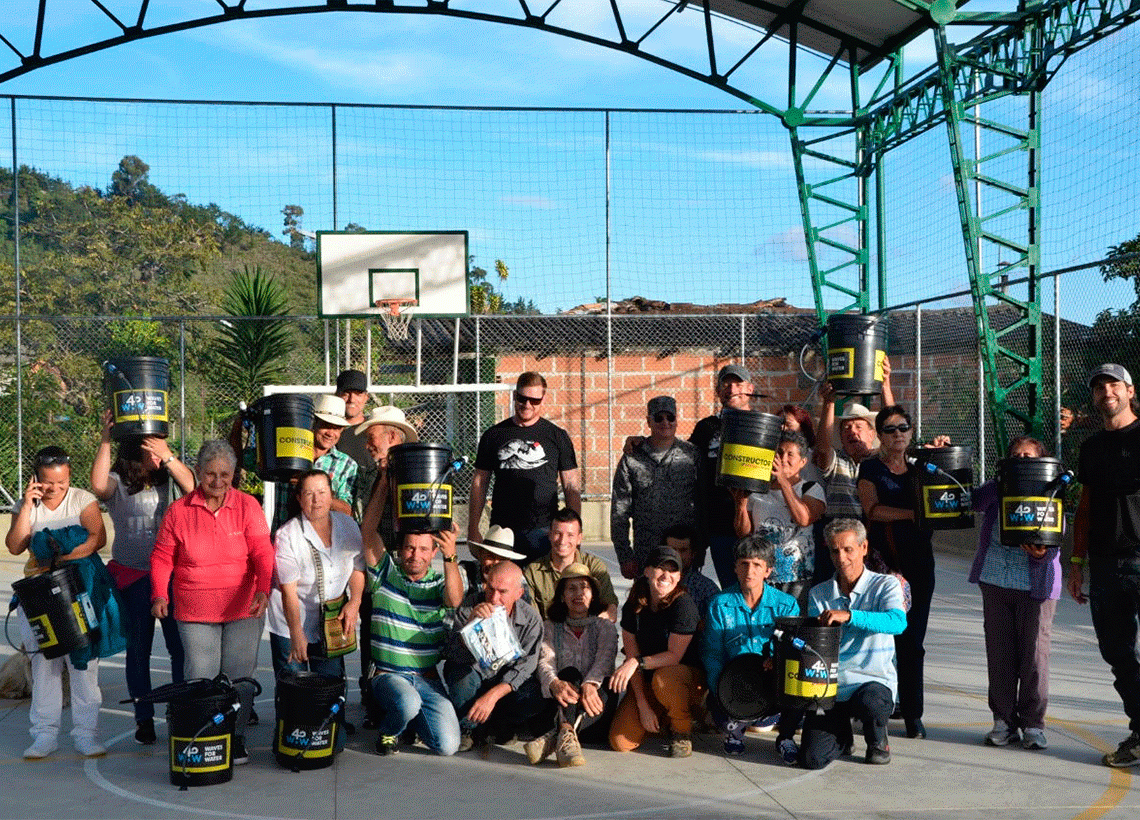 Sesenta familias de Antioquia recibieron filtros para potabilizar el agua