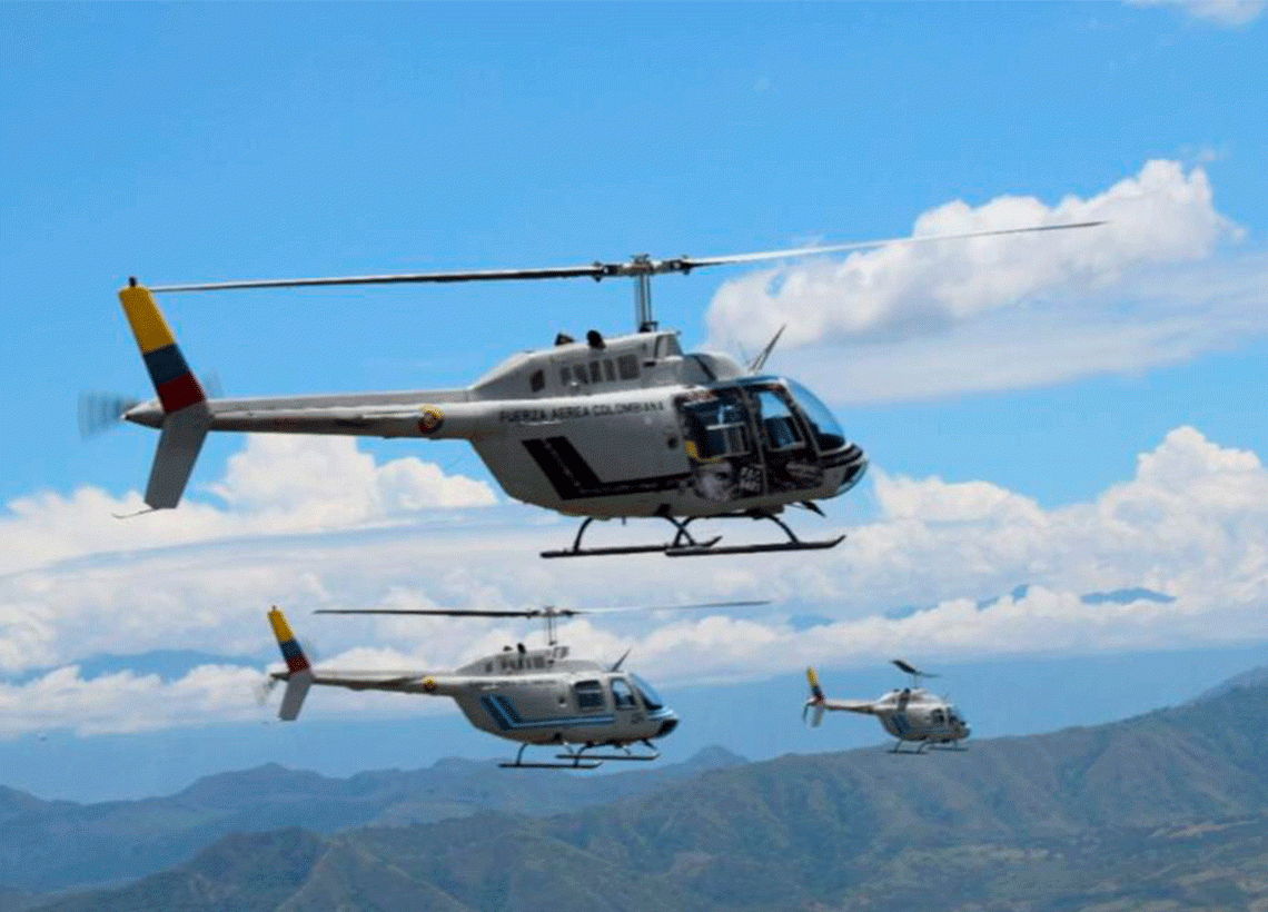 16 helicópteros del Cacom 4, participan en conmemoración de los 209 años de la independencia 