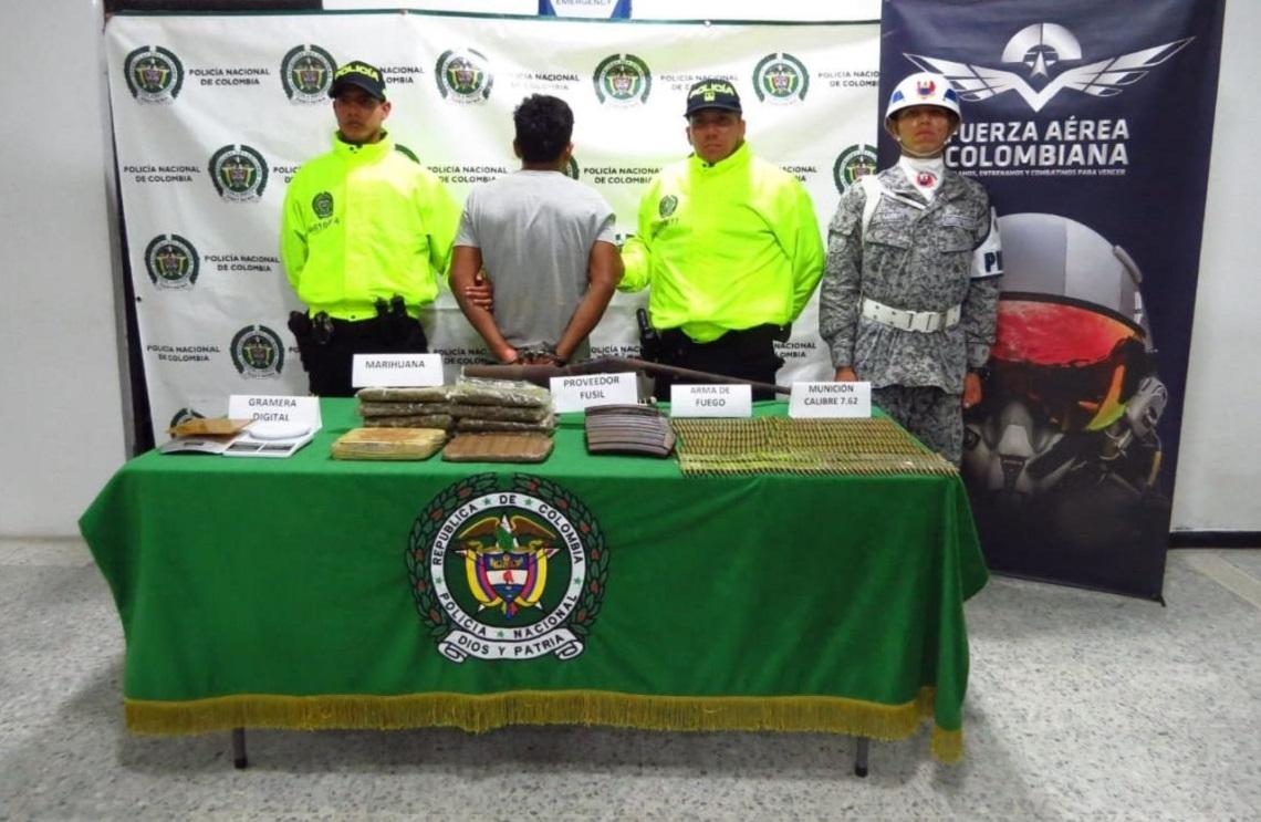 Incautado material de guerra y estupefacientes que serían distribuidos a organizaciones delictivas en el Amazonas
