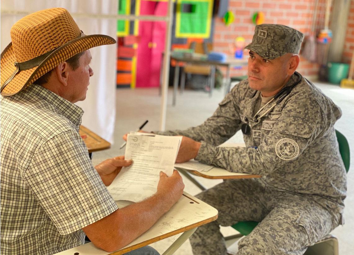 Salud, recreación y donaciones llegó a una vereda de Antioquia
