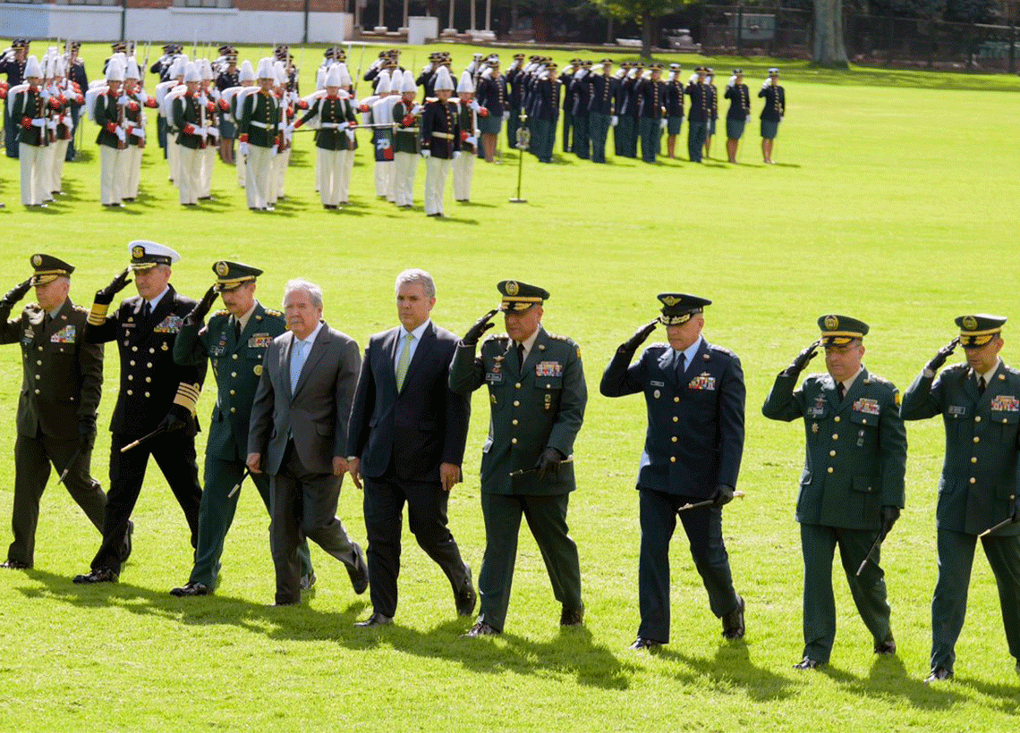 Presidente encabezó ceremonia de ascensos en la Escuela Militar 'José María Córdova', en Bogotá