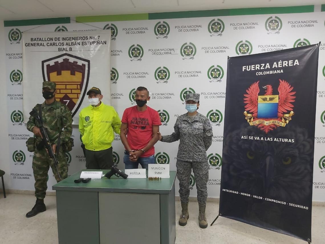 Fuerza Pública captura a alias Caliche, integrante del GAO residual comisión 16 en el Meta