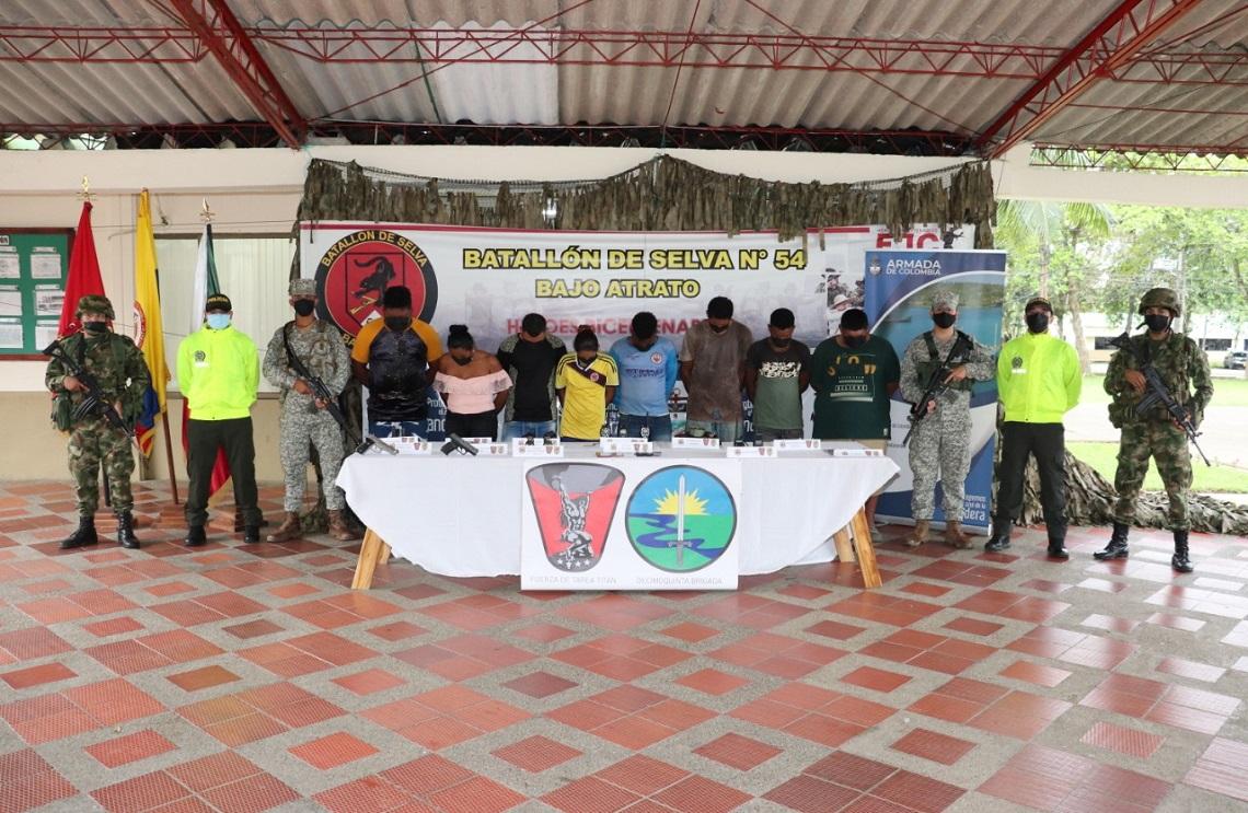 Fuerza Pública capturan dos cabecillas del GAO Clan del Golfo en Riosucio, Chocó