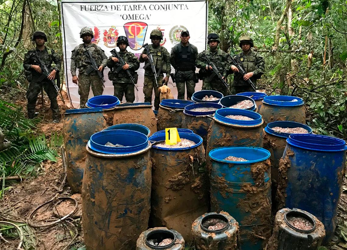 Fuerzas Militares ubican depósito ilegal con más de 3 toneladas de explosivos en el Meta