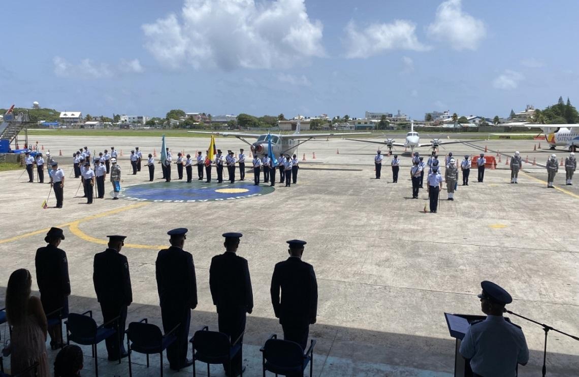 ​​​​​Ceremonia militar con motivo del cuadragésimo primer aniversario del Grupo Aéreo del Caribe
