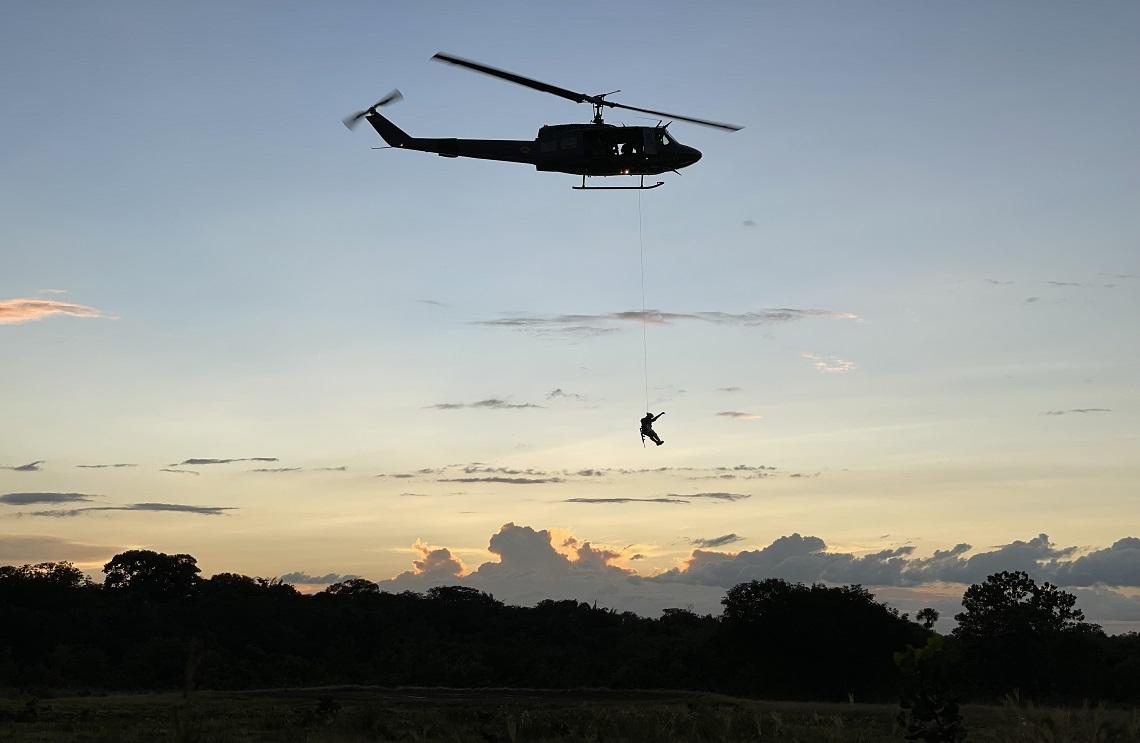 Entrenamiento y capacitación para las tripulaciones de la Fuerza Aérea Colombiana, en el Vichada