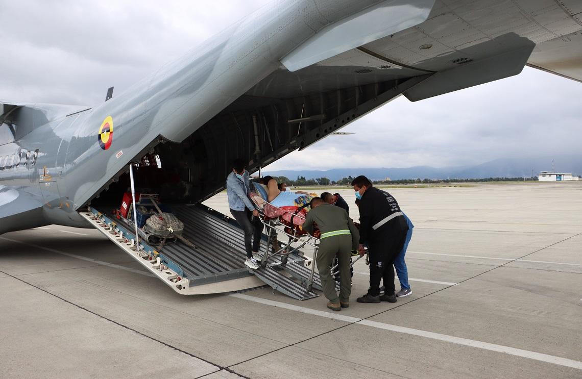 Fuerza Aérea Colombiana ha realizado 697 evacuaciones o traslados aeromédicos en 2021