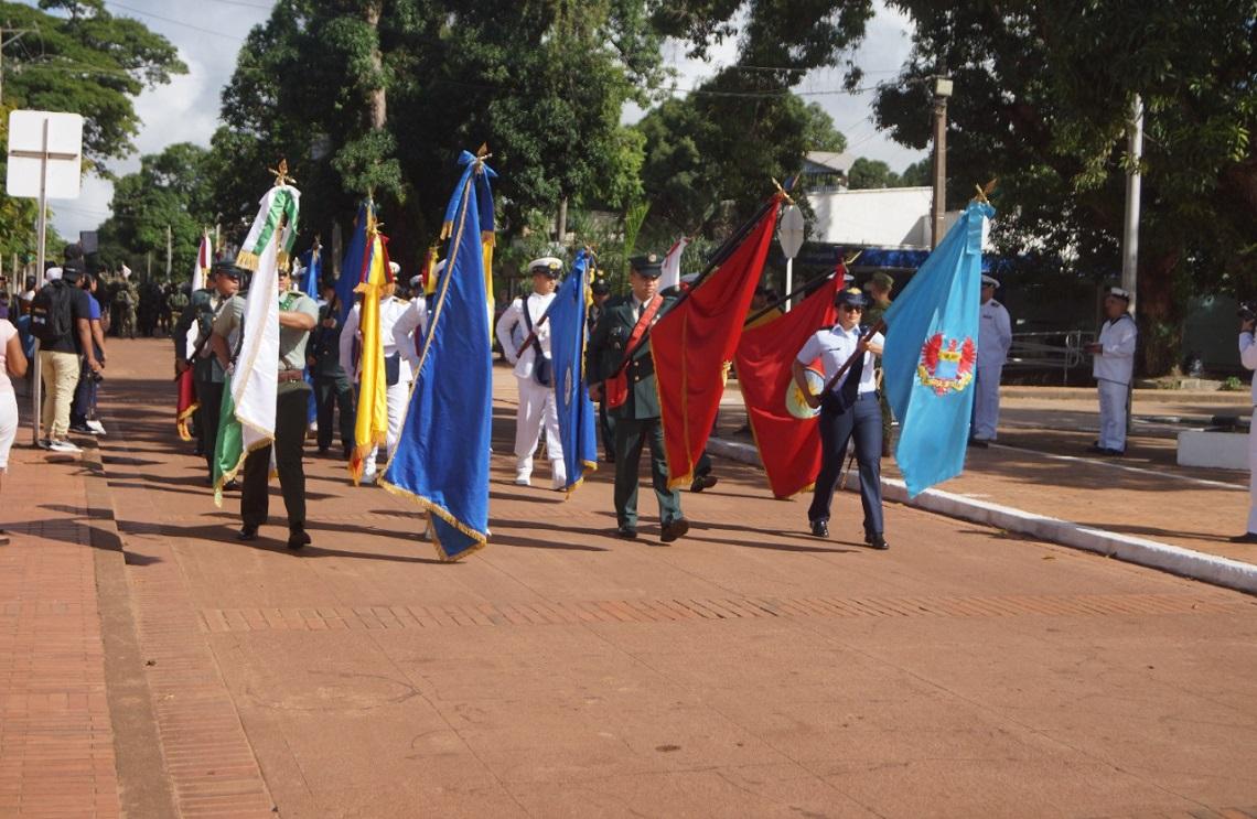 Fuerza Aérea Colombiana hizo parte del desfile militar de 20 de julio en Vichada
