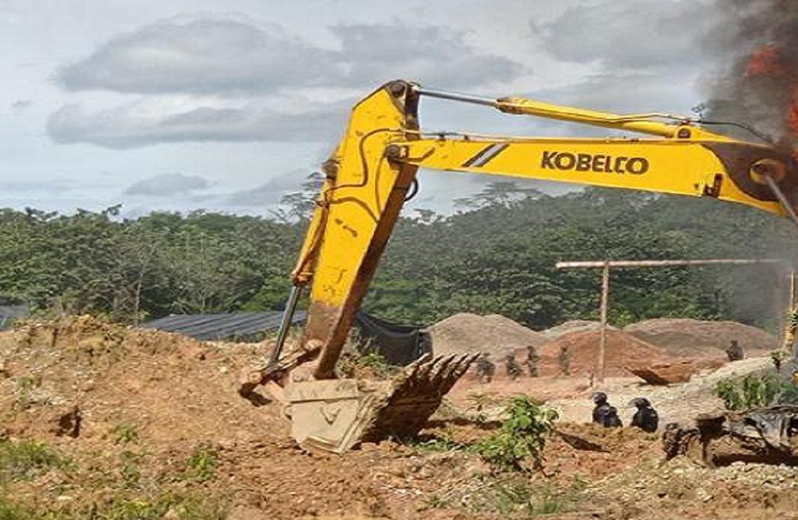 Ubicada y neutralizada maquinaría utilizada para extracción de yacimientos mineros en el Chocó