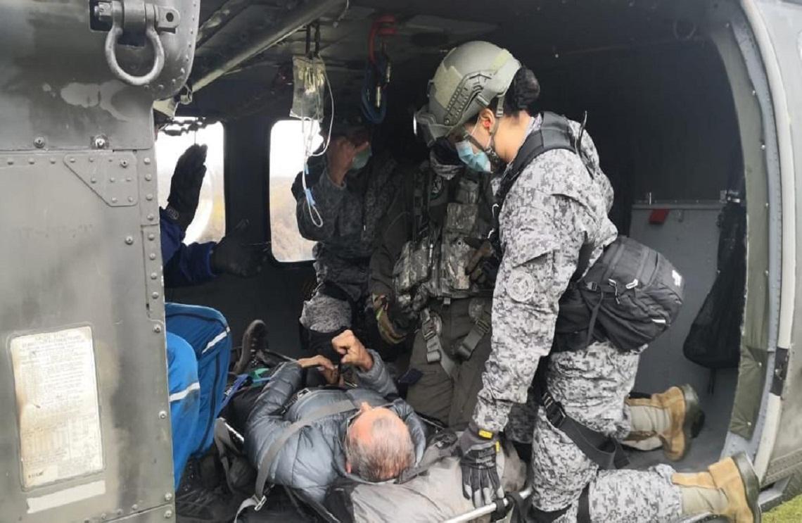 Montañista canadiense fue evacuado por la Fuerza Aérea Colombiana en cercanías al Nevado del Tolima