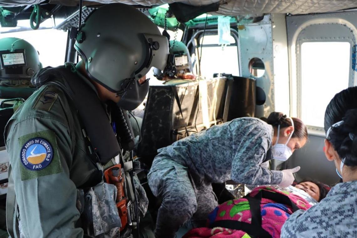 Mujer indígena Arhuaca fue trasladada de urgencia por la Fuerza Aérea, en Magdalena