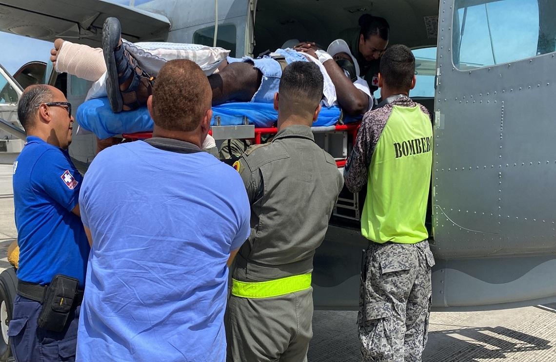Paciente fue trasladado a San Andrés en un Caravan C208-B