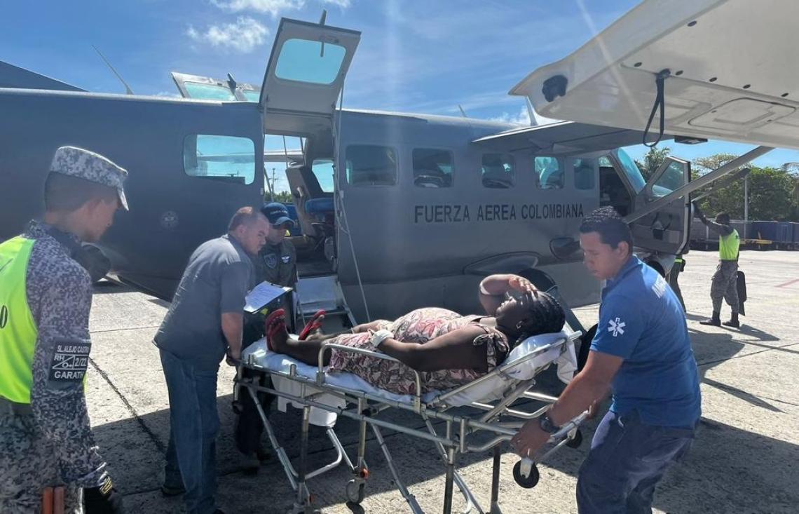 Traslado aeromédico benefició a madre de la Isla de Providencia
