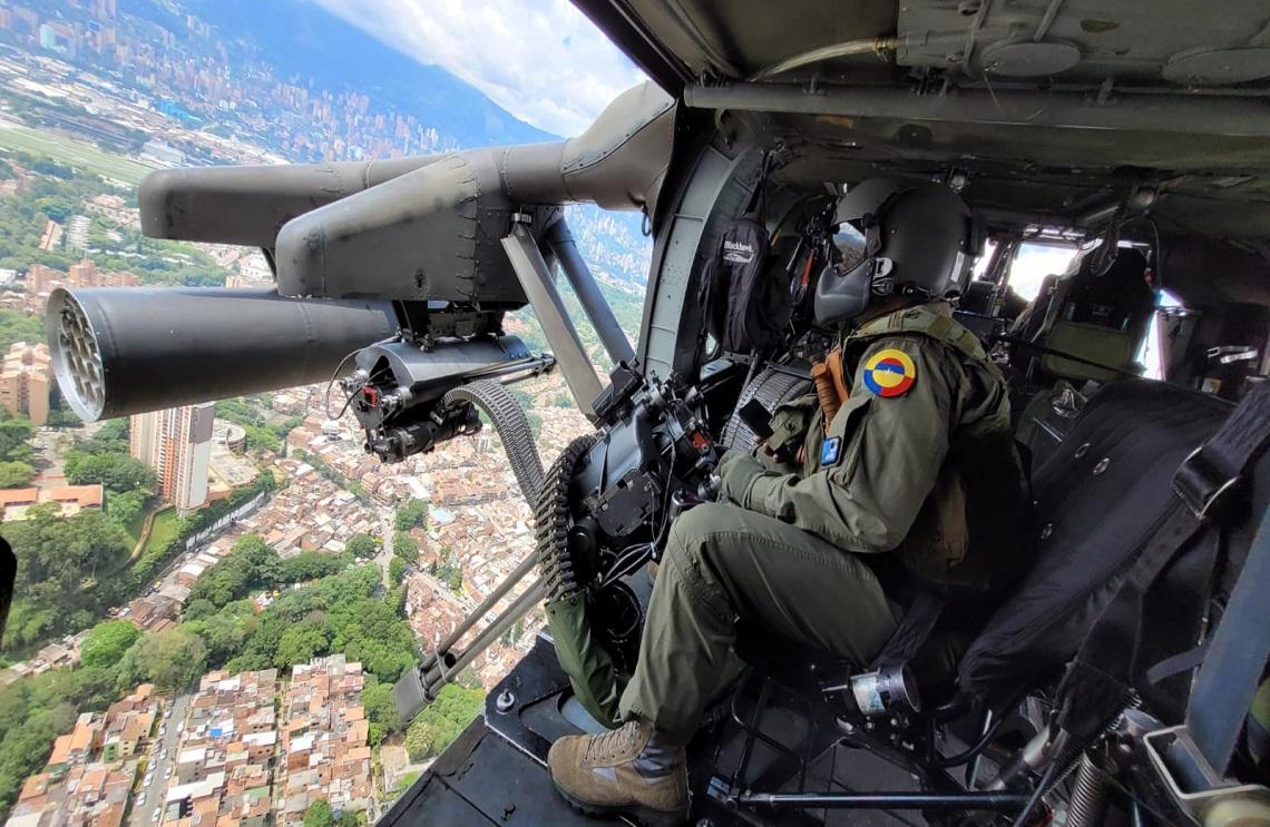  Desde las alturas, la Fuerza Aérea monitorea jornada electoral en Antioquia y Chocó