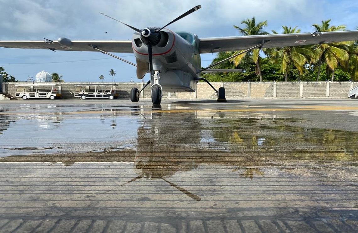 Fuerza Aérea Colombiana mantuvo activo plan de emergencia durante el tránsito del ciclón por el Archipiélago