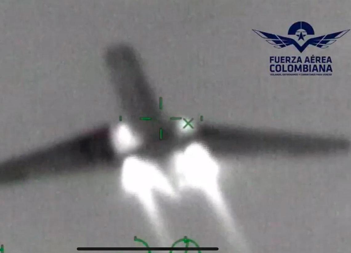 Neutralizado en Guatemala avión con cargamento de cocaína detectado por la Fuerza Aérea Colombiana
