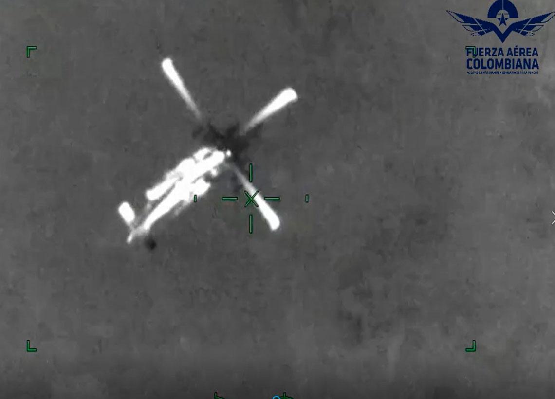 Golpe al GAO Clan del Golfo en operación de la Fuerza Aérea Colombiana y la Policía Nacional