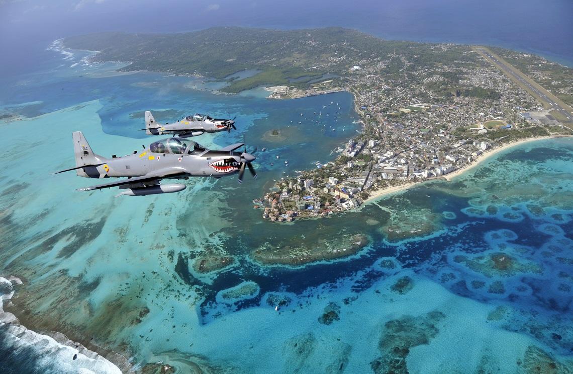 Salvaguardando la soberanía en el departamento insular, Grupo Aéreo del Caribe conmemora su aniversario No. 39