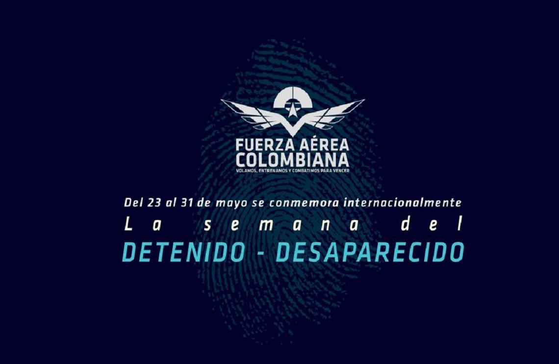 Fuerza Aérea Colombiana conmemora la semana internacional del Detenido- Desaparecido