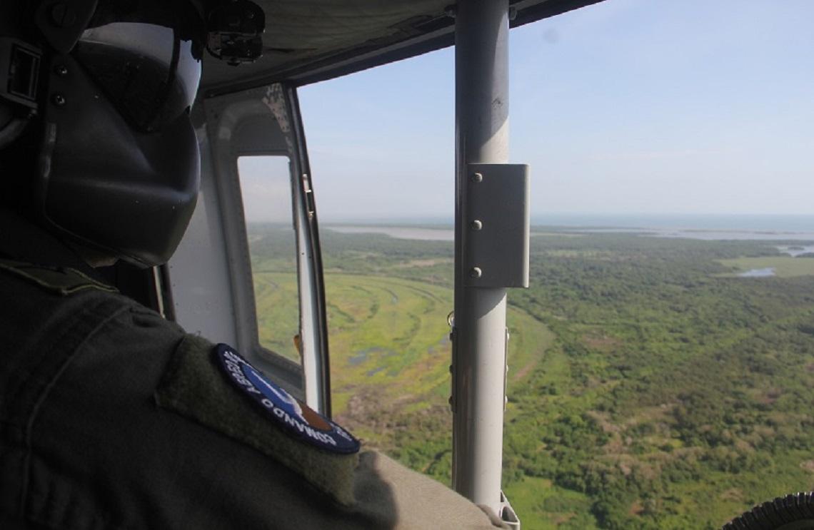 Fuerza Aérea Colombiana protege desde el aire el Parque Natural Isla Salamanca