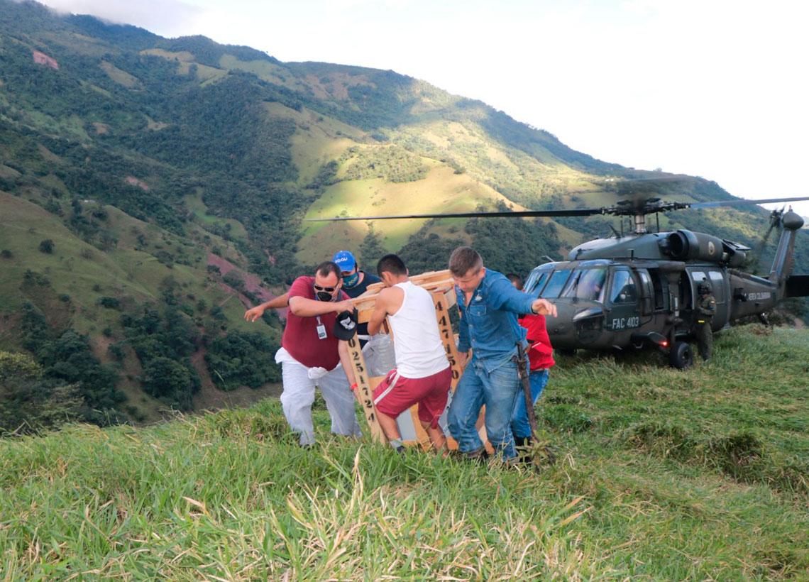 Transformador de potencia fue movilizado en aeronaves de la Fuerza Aérea Colombiana