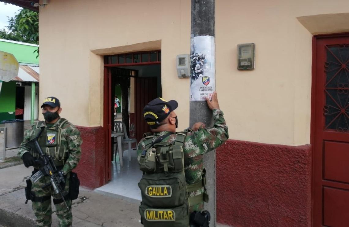 Gaula Militares promueven las buenas prácticas de prevención y auotuidado