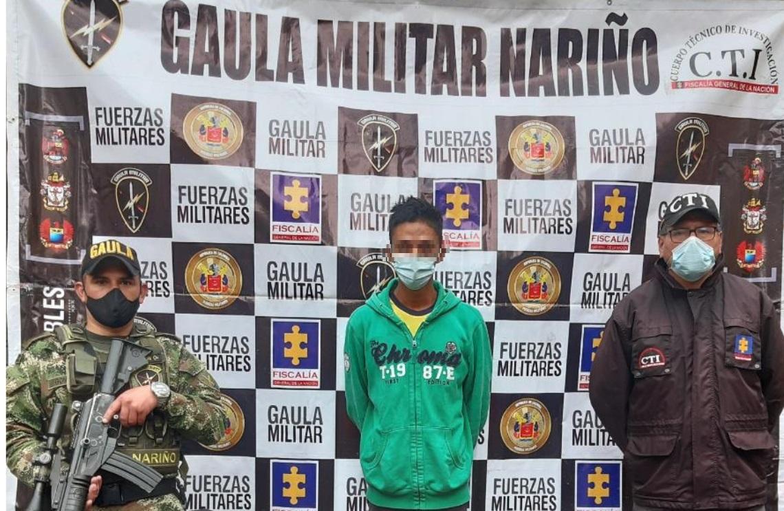 Gaula Militar rescata a menor de 12 años, en Nariño, y captura al secuestrador 