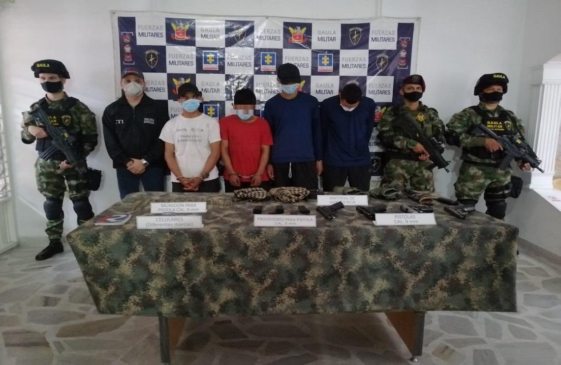 Durante el 2021 Gaula Militares han logrado 361 capturas por extorsión y secuestro