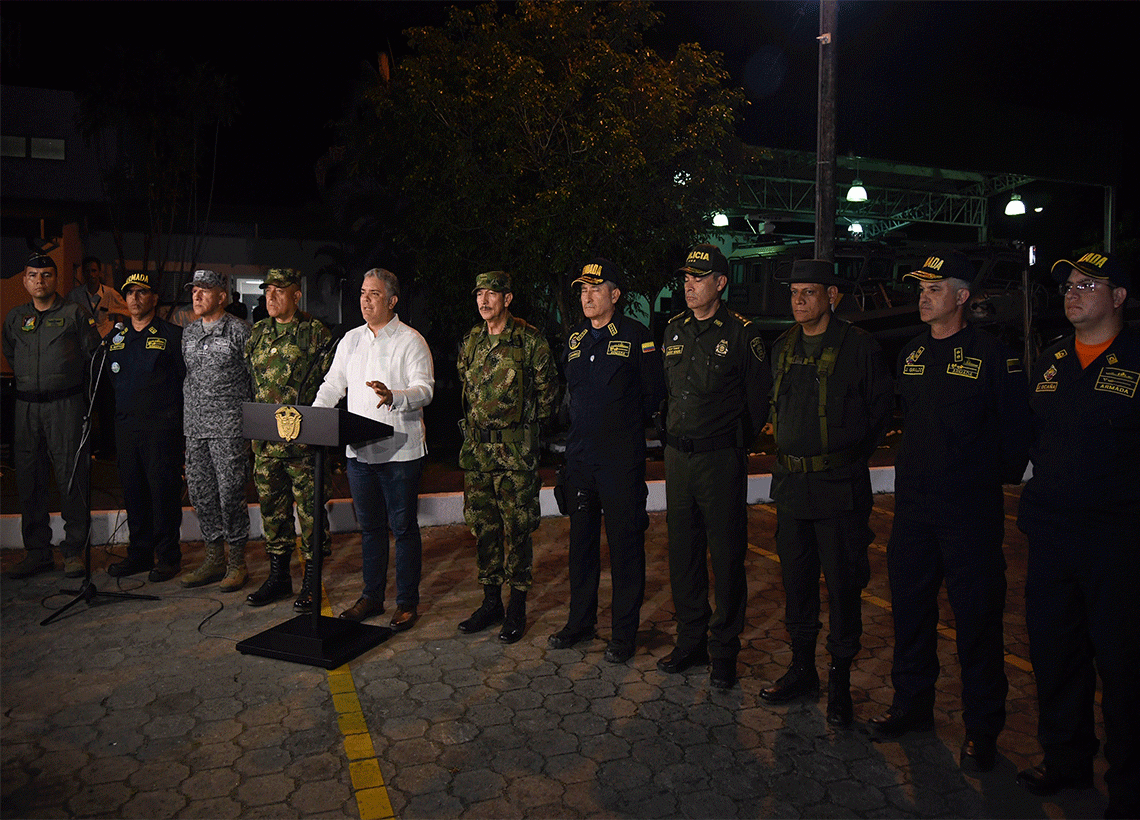 Operaciones contra el narcotráfico en Tumaco, Nariño. Foto: Efraín Herrera - Presidencia