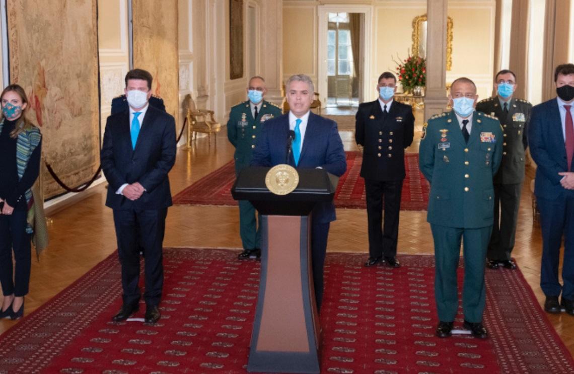 Ministro de Defensa, Diego Molano, anuncia las cuatro líneas para su gestión