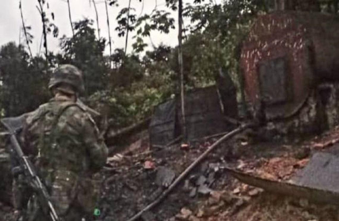 Golpe a economías ilícitas del GAO ELN, tras destrucción de complejo de destilación artesanal de crudo