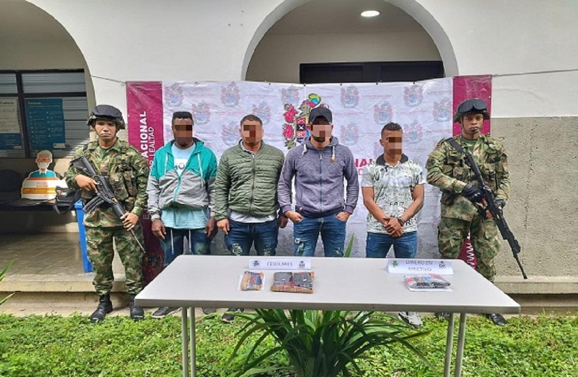 Capturados dos cabecillas y dos integrantes más de las disidencias ‘Adán Izquierdo’, en Cerrito, Valle del Cauca