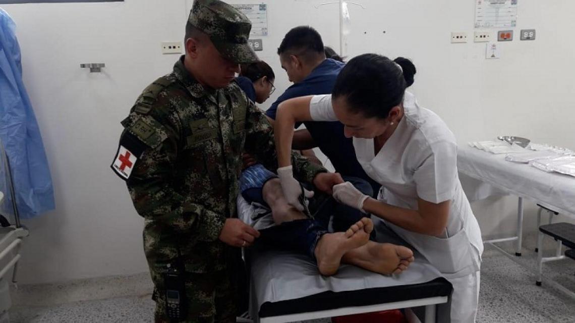 National Army Saved The Life Of A Fighter Wounded During Firefights In Saravena Arauca