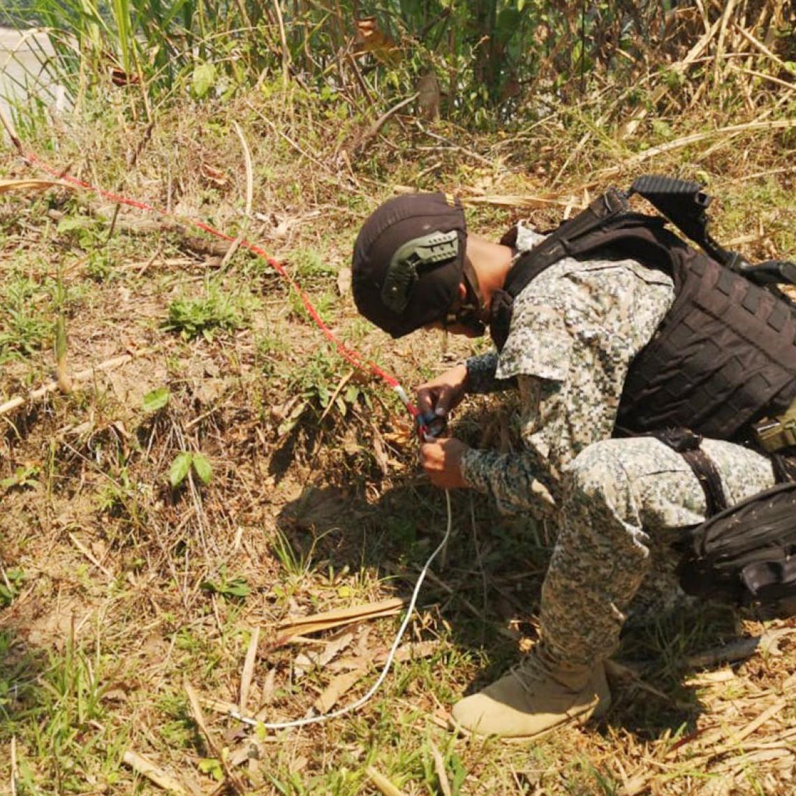 Armada y Ejército hallan un depósito con material explosivo en Arauquita, Arauca