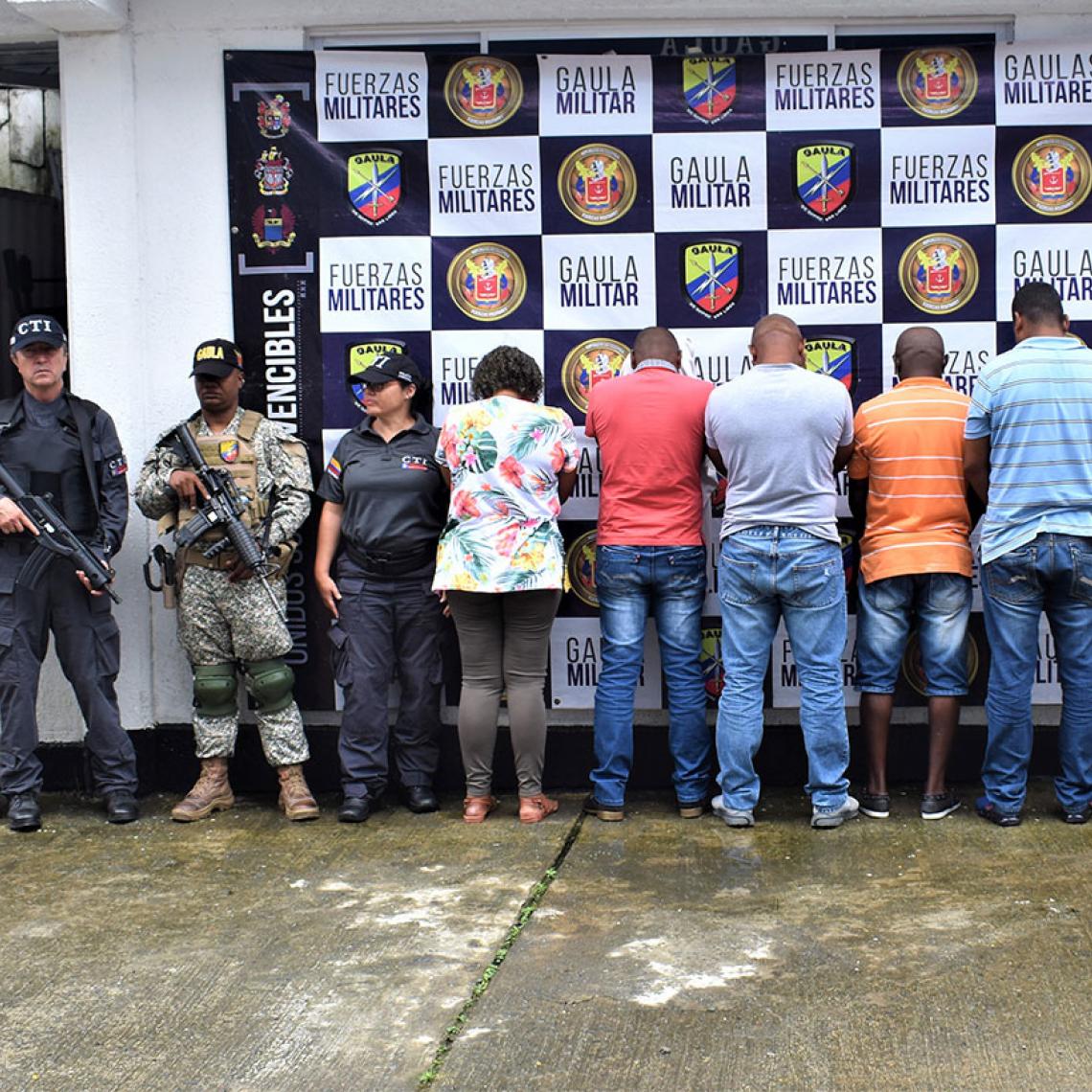 Capturados cinco presuntos integrantes de una organización narcotraficante en buenaventura