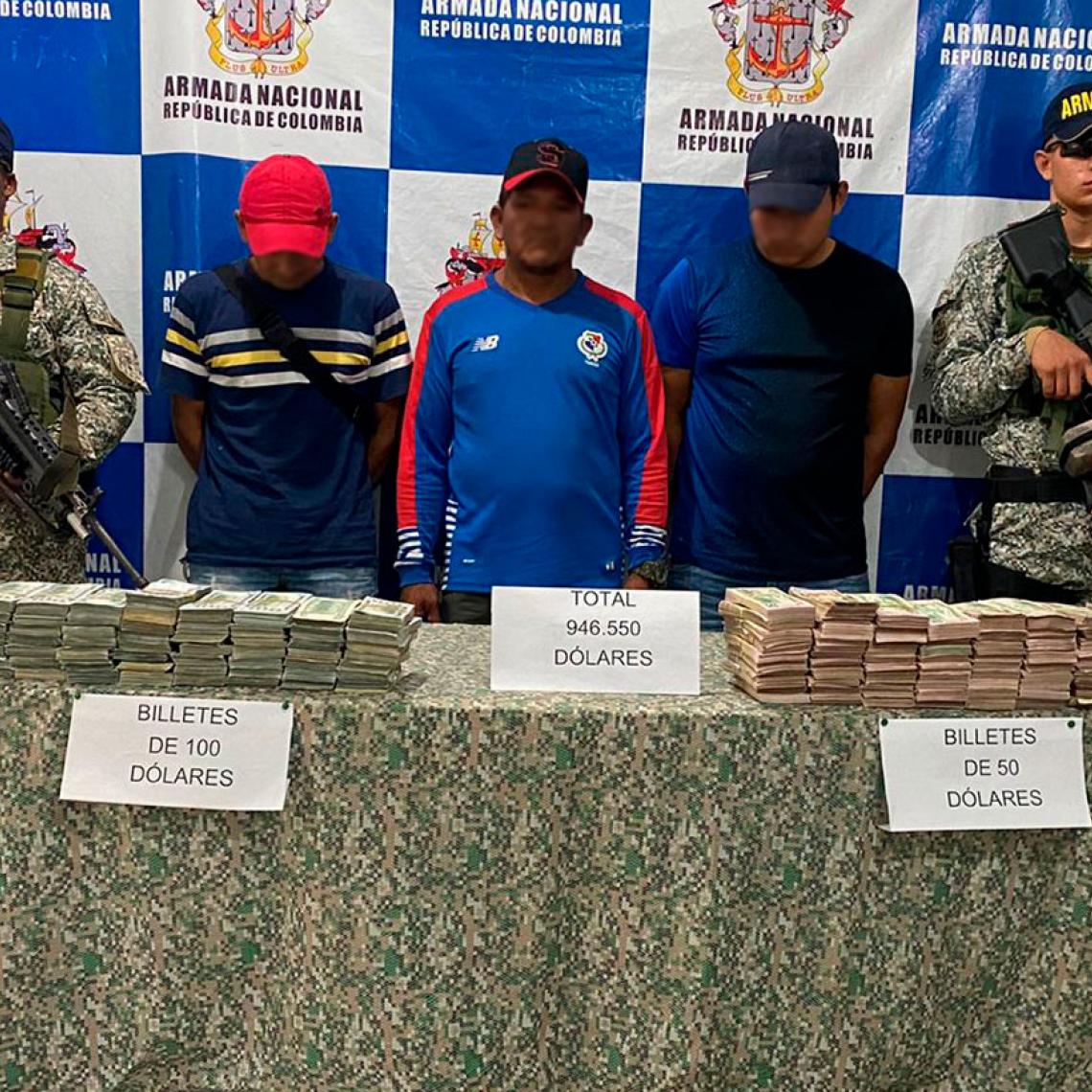 Armada de Colombia incauta más de 946 mil dólares en Inírida