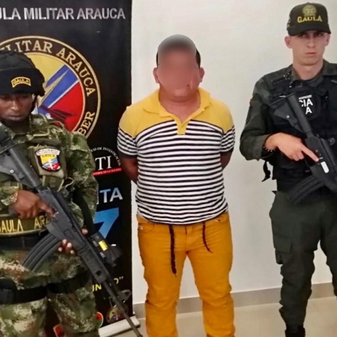 Capturado sujeto señalado de ser alias Pollo, en Arauquita, Arauca