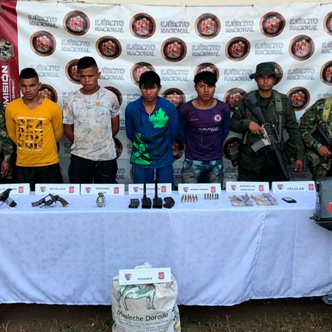 Ejército Nacional captura a 4 integrantes del Clan del Golfo en Puerto Libertador, Córdoba