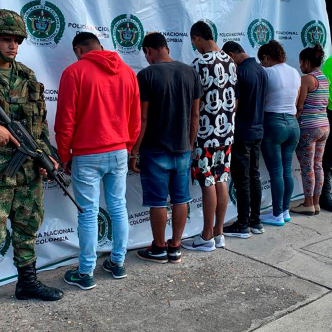 capturado 6 delincuentes al servicio clan del golfo