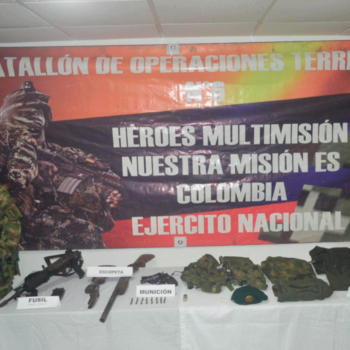 Ejército encuentra depósito ilegal con material de guerra en el Meta