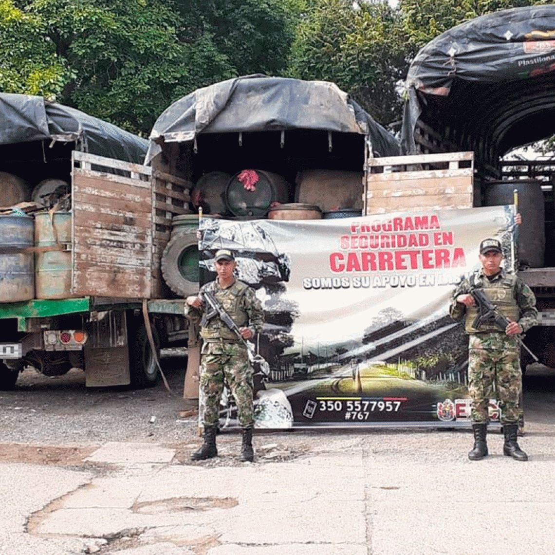 Ejército Nacional incauta 5.000 galones de combustible de contrabando en vías del Cesar