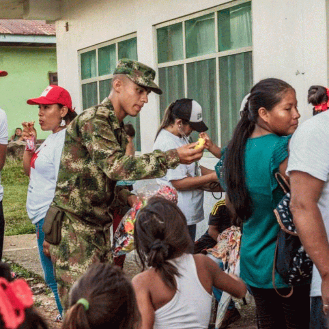Jornada de Apoyo al Desarrollo Binacional realizado por las Fuerzas Militares Colombia- Perú