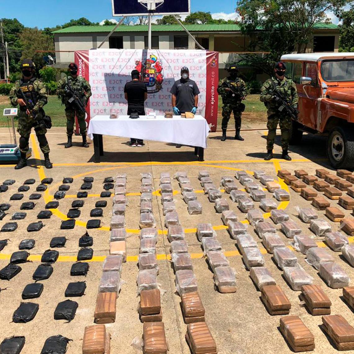 1.132 paquetes de marihuana fueron incautados en Norte de Santander