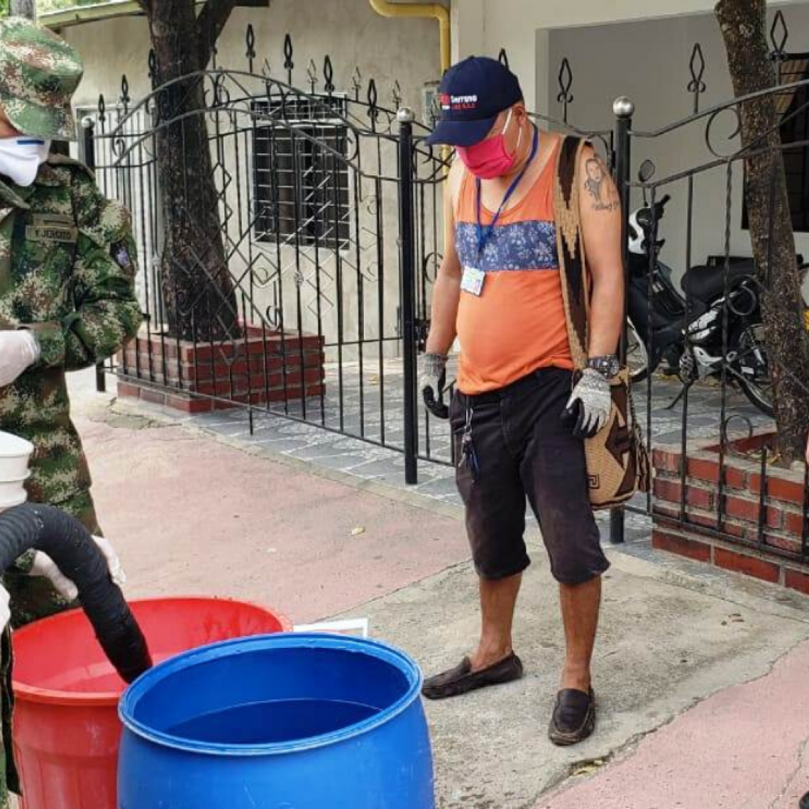 Ejército Nacional suministró agua a cerca de 1.000 personas en Aguachica, Cesar