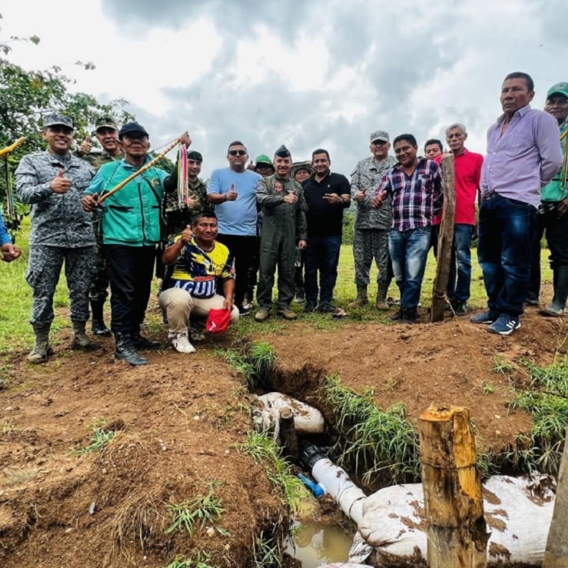 Acueducto para resguardo indígena en Coyaima, gracias a su Fuerza Aeroespacial Colombiana