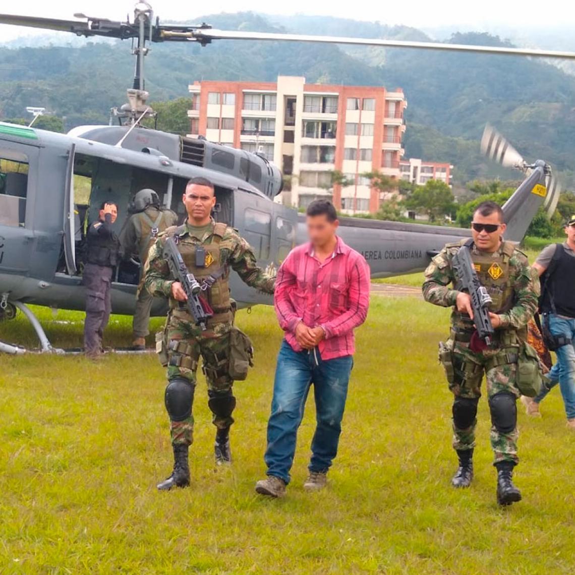 Alías ‘Piloso o Farid’ fue capturado en el sur del Tolima durante operación militar